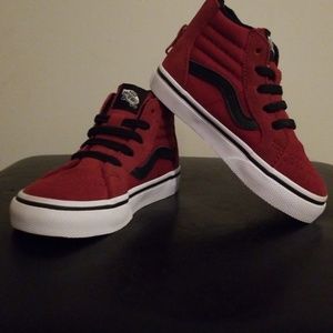 Van's toddler boy maroon with black laces